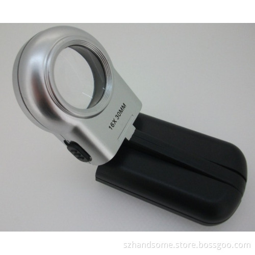 7006 Folding Portable LED Magnifier, Illuminated Jewelry Magnifier